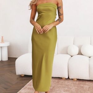 hello molly got all you need maxi dress green